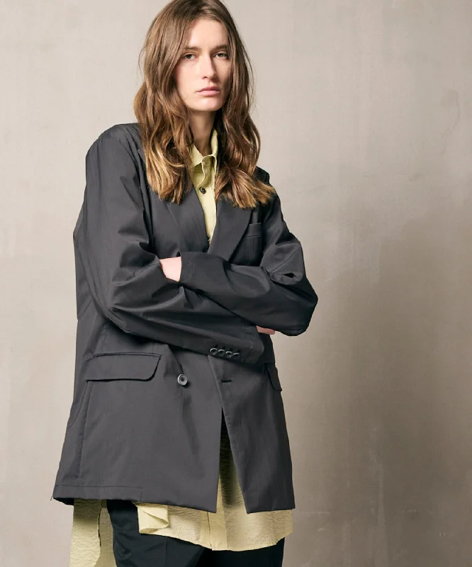 Women’s long-sleeve jackets for layered warmth -【LIMITED EDITION】Dress-Over Peaked Lapel Semi-Double Tailored Jacket