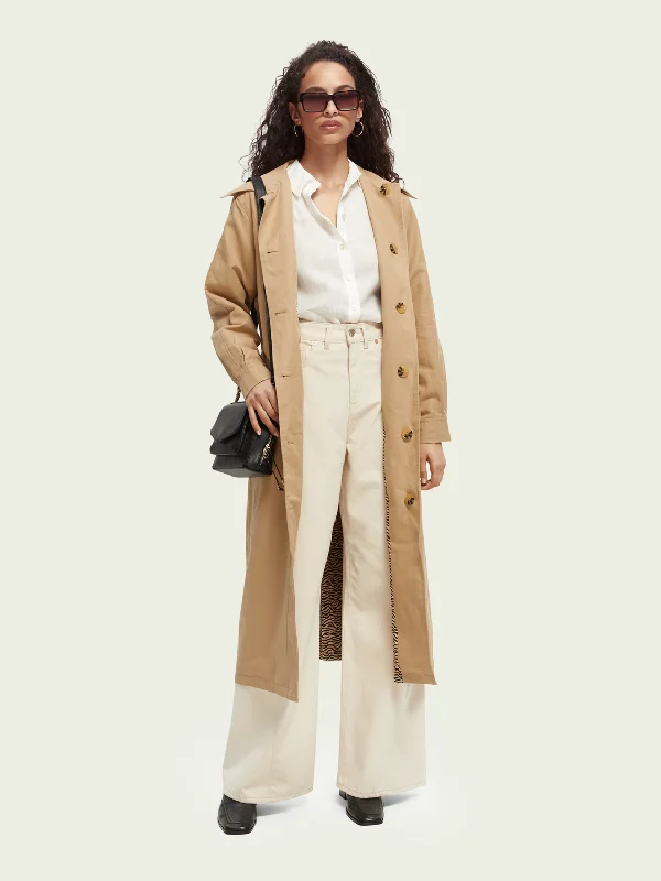 Women’s wool-blend trench coats for fall fashion -Benny Reversible Coat