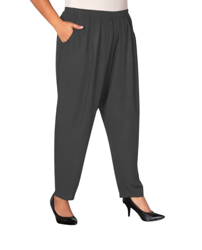 Women’s bodycon midi dresses for office to evening wear -Women’s oversized pants for relaxed fit -Tailored Leg Rayon Pants - Plus In Gray