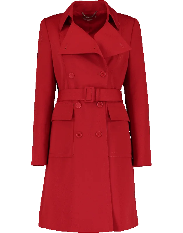 Women’s fitted jackets for flattering silhouette -Wool Belted Coat