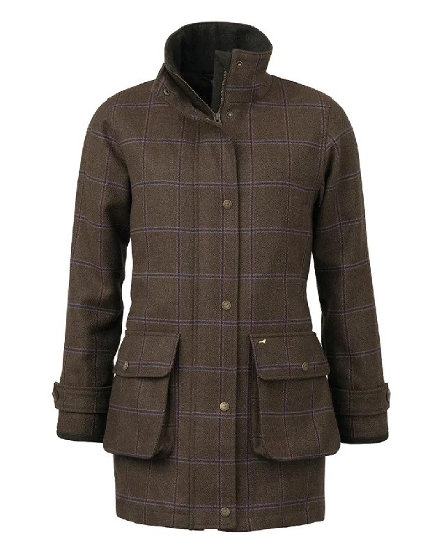 Women’s sporty jackets for active wear -Laksen Pippa Tweed Coat with CTX