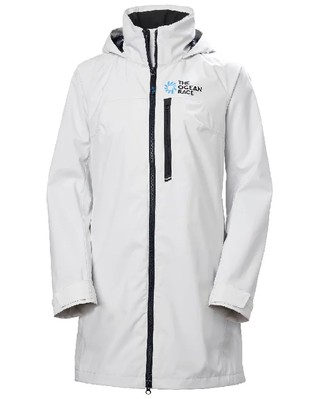 Women’s button-up jackets for classic style -Helly Hansen Womens Ocean Race Long Sailing Coat