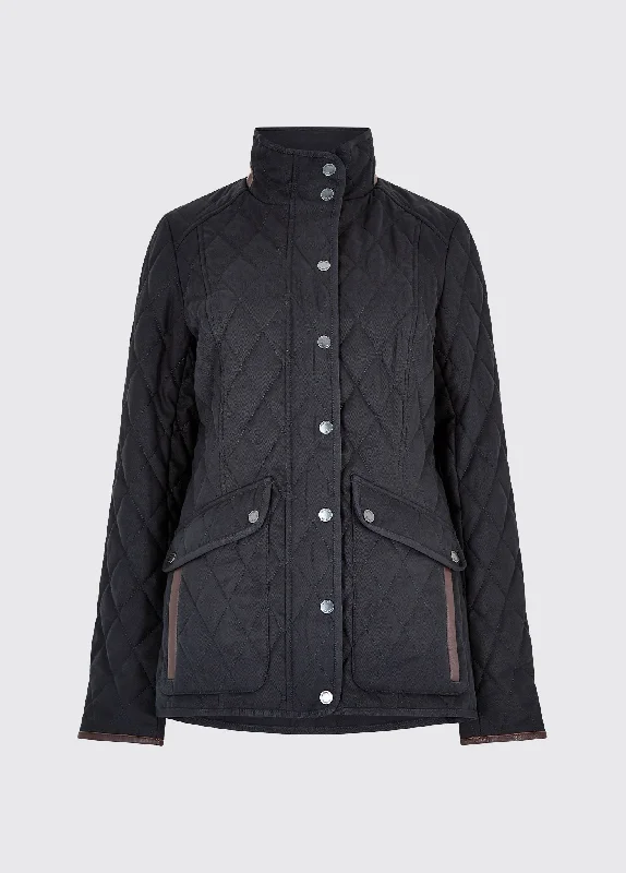 Women’s sporty rain jackets for outdoor fun -Corrib Quilted Jacket - Navy