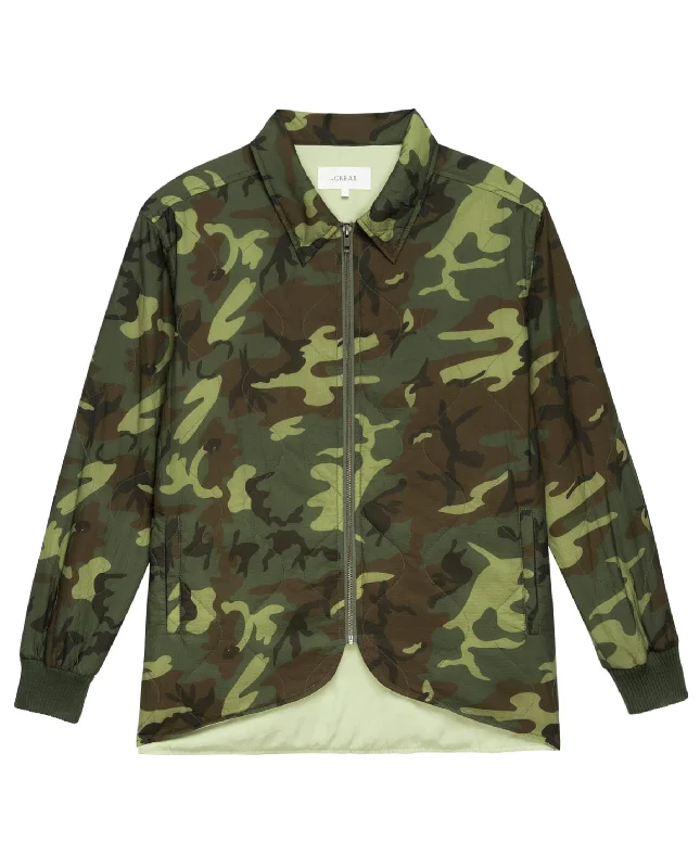 Women’s high-collar jackets for extra coverage -The Platoon Jacket. -- Field Camo