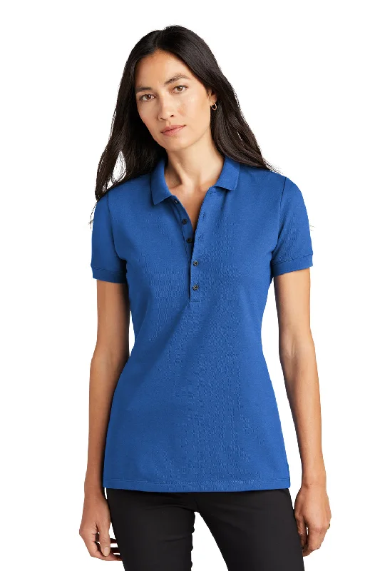 Women’s long-sleeve tees for everyday wear -Mercer+Mettle Womens Moisture Wicking Short Sleeve Polo Shirt - Blue Note