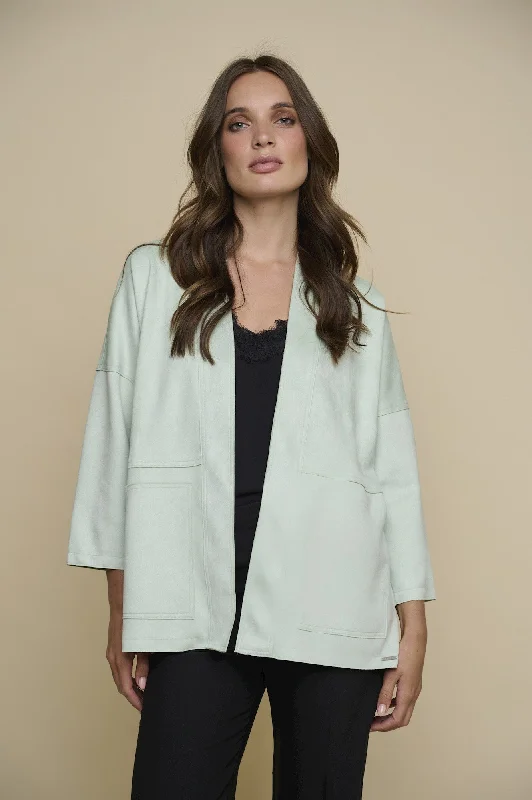 Women’s high-neck coats for extra coverage -Rino&Pell Loose Jacket