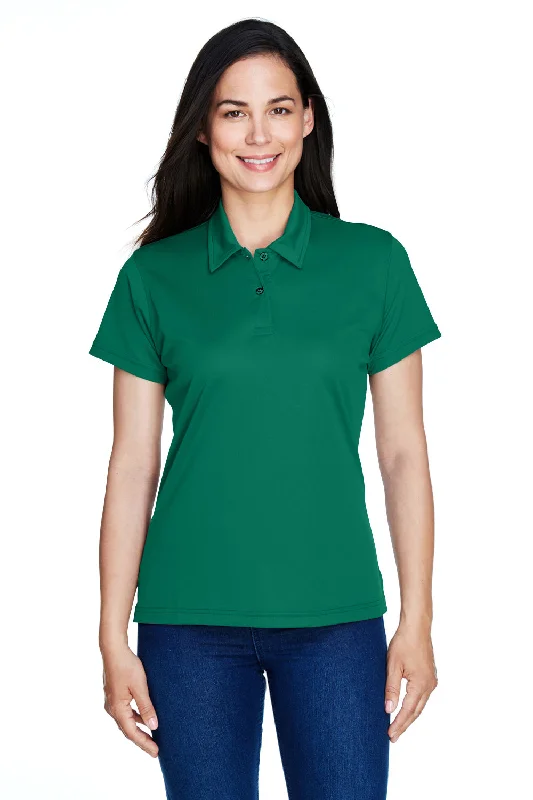 Women’s sheer tops for stylish layering -Team 365 Womens Command Performance Moisture Wicking Short Sleeve Polo Shirt - Forest Green