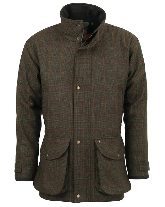 Women’s fur-lined jackets for added warmth -Laksen Hastings Wingfield Tweed Coat with CTX