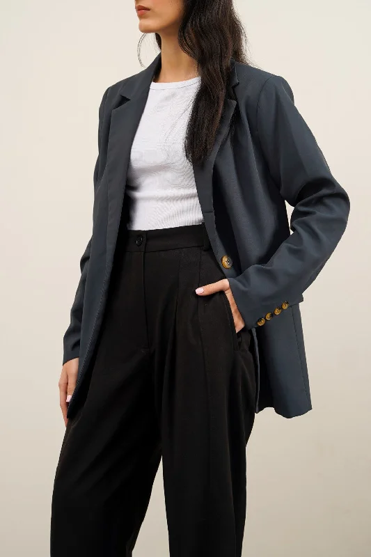 Women’s chic jackets for stylish outfits -BASIC SINGLE-BUTTON BLAZER