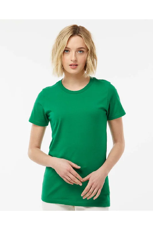 Women’s sporty tops for athletic style -Tultex Womens Premium Short Sleeve Crewneck T-Shirt - Kelly Green - Closeout