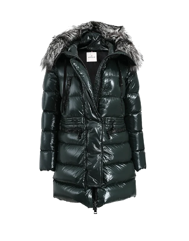 Women’s wool jackets for winter warmth -Aphrotiti-Fox Hood Coat