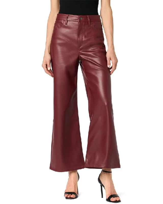 Women’s monochrome dresses for minimalistic style -Women’s ankle-length trousers for stylish look -JOE’S Jeans Wide Leg Burgundy Ankle Jean