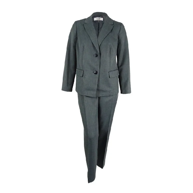 Women’s spring jackets for transitional style -Le Suit Women's Copenhagen Peaked Pant Suit