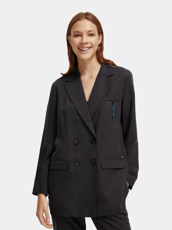 Women’s casual jackets for everyday wear -Double-breasted blazer