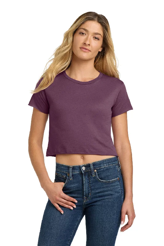 Women’s button-down shirts for polished look -Next Level Womens Festival Cali Crop Short Sleeve Crewneck T-Shirt - Shiraz