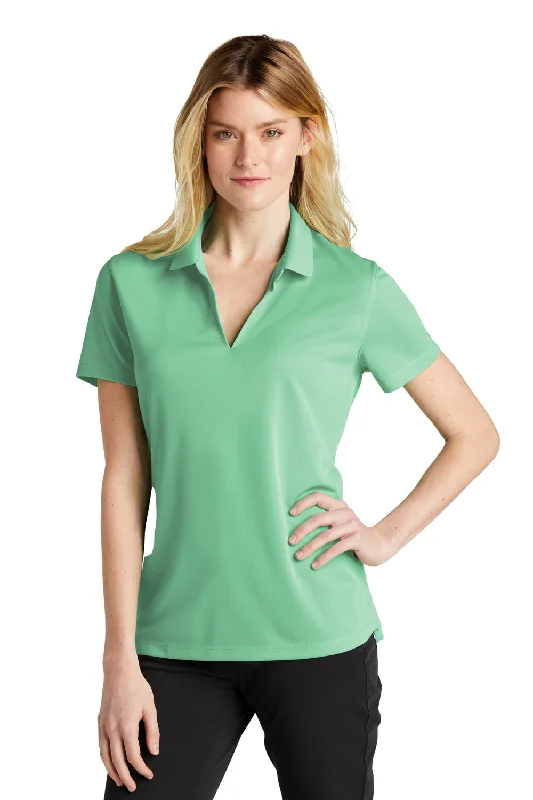 Women’s lace tops for feminine touch -Nike Womens Dri-Fit Moisture Wicking Micro Pique 2.0 Short Sleeve Polo Shirt - Mint Green