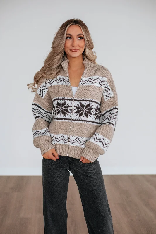 Women’s fleece jackets for cozy layers -Ayrine Knit Jacket