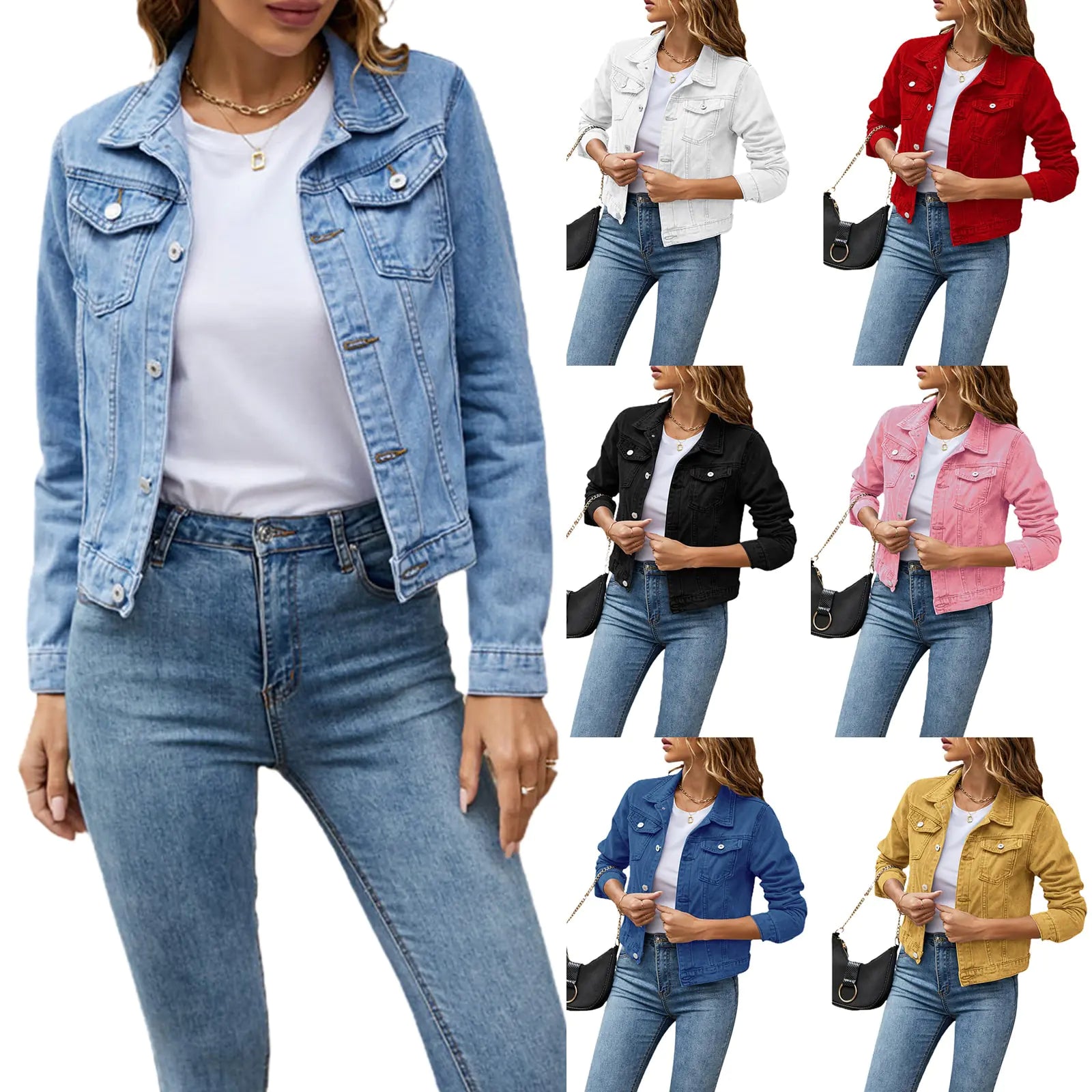 Women’s lightweight coats for mild weather -Women Denim Jacket