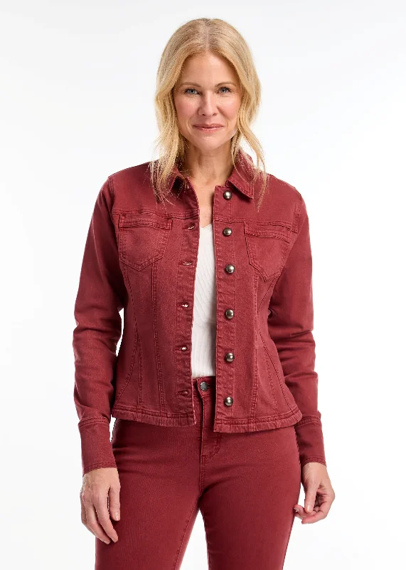 Women’s peacoat jackets for stylish warmth -French Dressing Jeans - Flare Crop Jacket -SALE