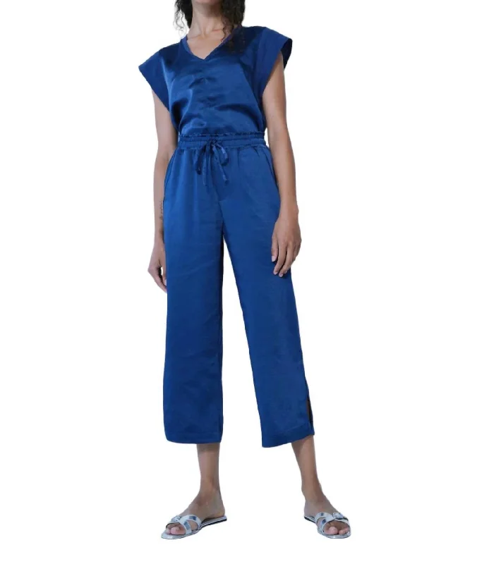 Women’s sleeveless dresses for hot weather -Women’s work pants for professional style -Miles Pants In Summer Navy Blue