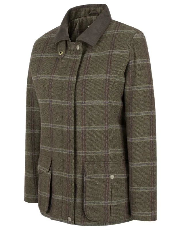 Women’s camel coats for sophisticated warmth -Hoggs of Fife Musselburgh Tweed Field Coat