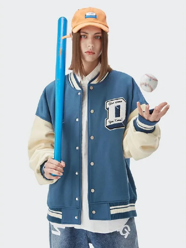 Women’s trench coat with belt for classic look -I Don't Give Damn Baseball Varsity Jacket