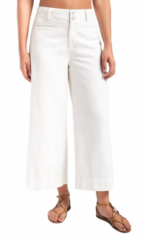 Women’s printed maxi dresses for bold style -Women’s dress pants for professional attire -Turin Solid Pants In White