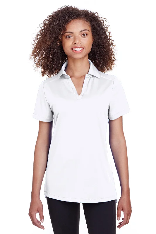 Women’s halter neck tops for elegant touch -Spyder Womens Freestyle Short Sleeve Polo Shirt - White