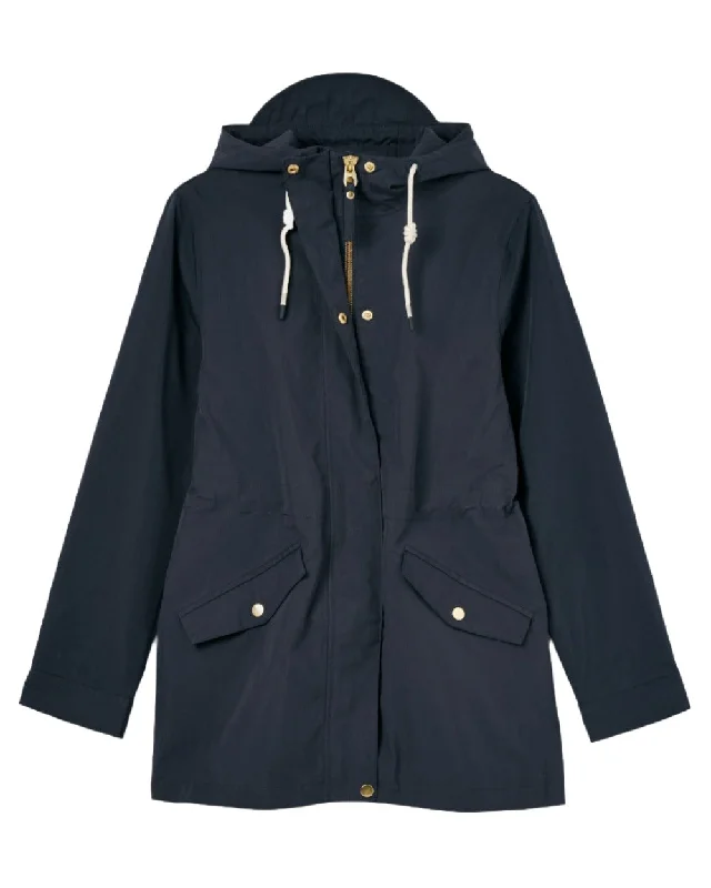 Women’s cape jackets for dramatic style -Joules Portwell Waterproof Raincoat With Hood