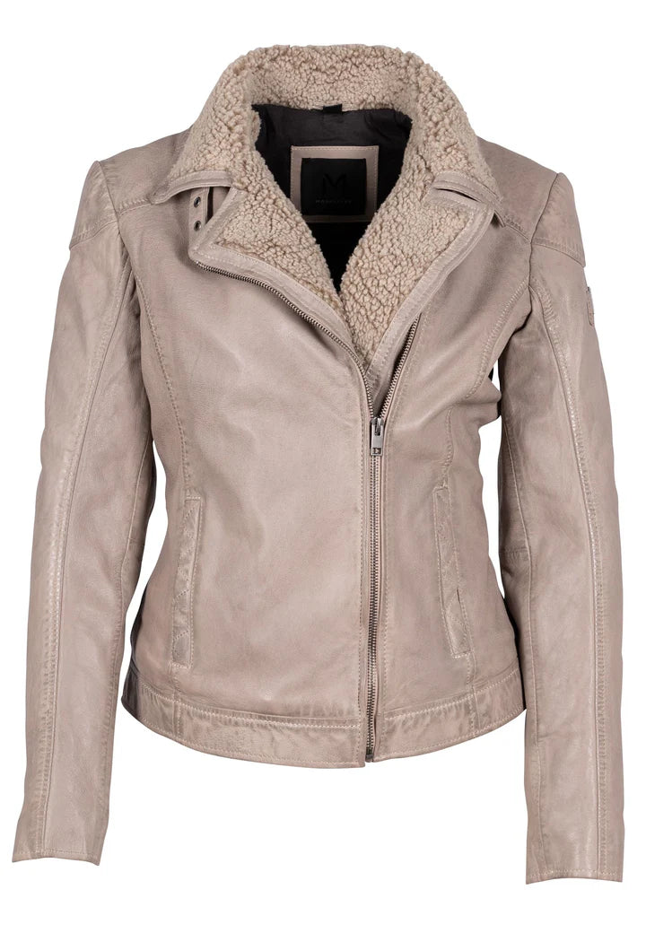 Women’s wool-blend trench coats for fall fashion -Jenja RF Leather Jacket