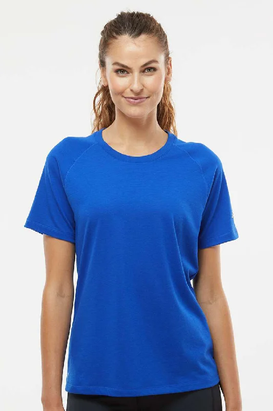 Women’s basic tops for everyday wardrobe -Adidas Womens Short Sleeve Crewneck T-Shirt - Collegiate Royal Blue