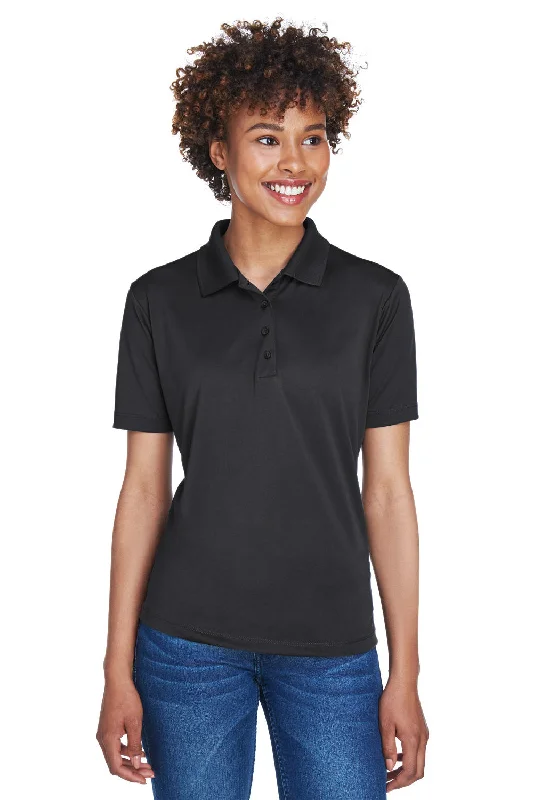 Women’s puff sleeve tops for dramatic flair -UltraClub Womens Cool & Dry 8 Star Elite Performance Moisture Wicking Short Sleeve Polo Shirt - Black