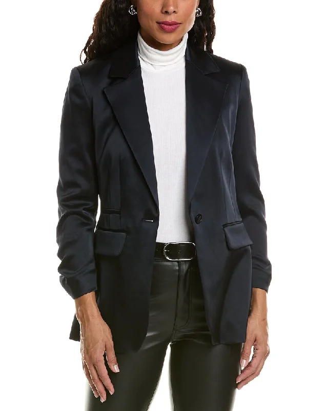 Women’s ski jackets for winter sports -Elie Tahari Satin Blazer