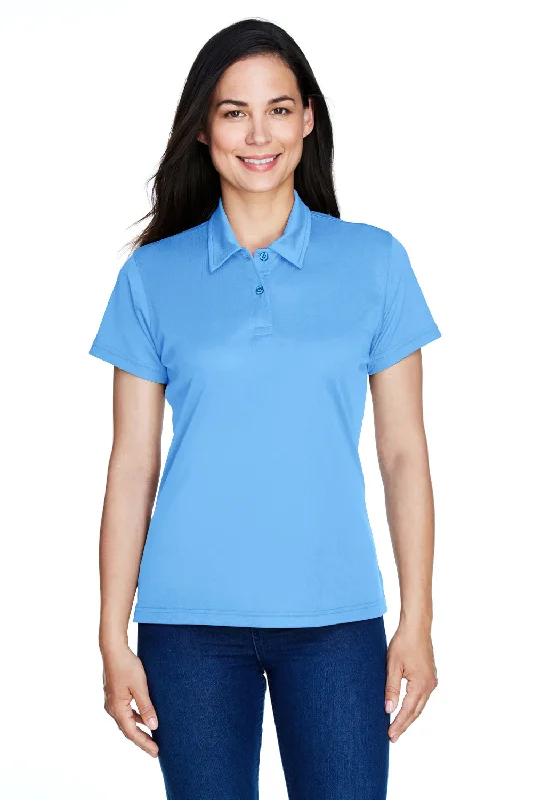 Women’s knitted tops for cozy comfort -Team 365 Womens Command Performance Moisture Wicking Short Sleeve Polo Shirt - Light Blue