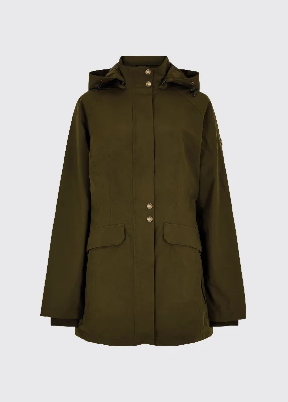 Women’s shawl collar jackets for sophisticated style -Robinson Waterproof Jacket - Olive