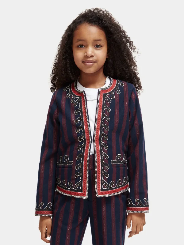 Women’s open-front jackets for easy layering -Kids - Embellished blazer