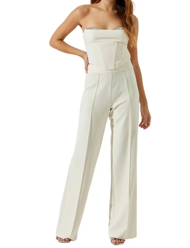 Women’s sheath dresses for sophisticated wear -Women’s corduroy pants for autumn warmth -Madison Trouser Pants In Ivory