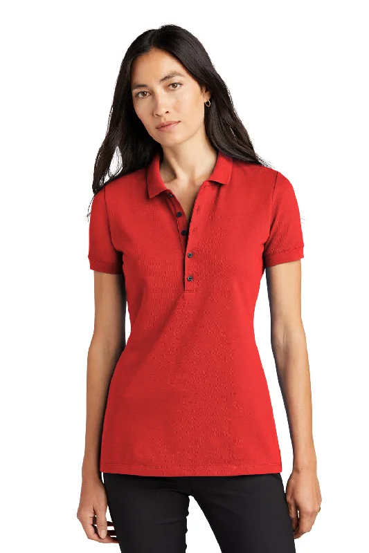 Women’s camisole tops for light layering -Mercer+Mettle Womens Moisture Wicking Short Sleeve Polo Shirt - Apple Red