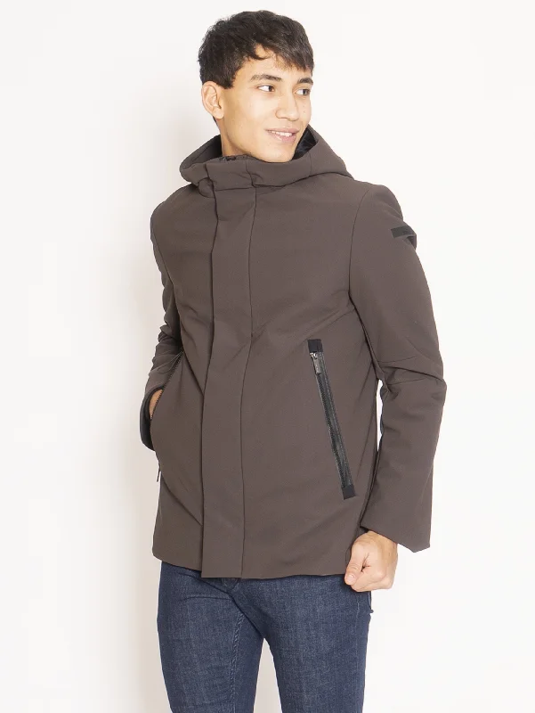 Women’s zip-up jackets for versatile wear -Thermo Jacket Corto con Cappuccio - Verde