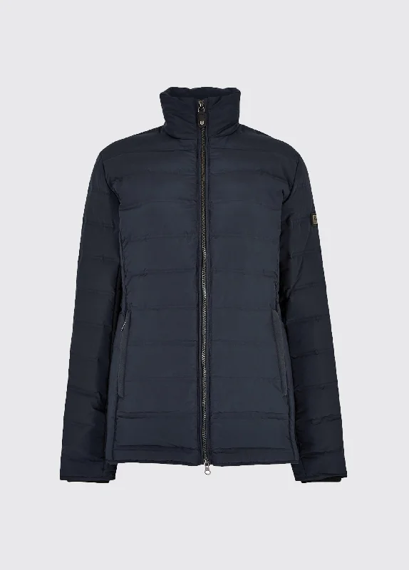 Women’s zip-up hooded jackets for casual style -Ballinroe Down Jacket - Navy