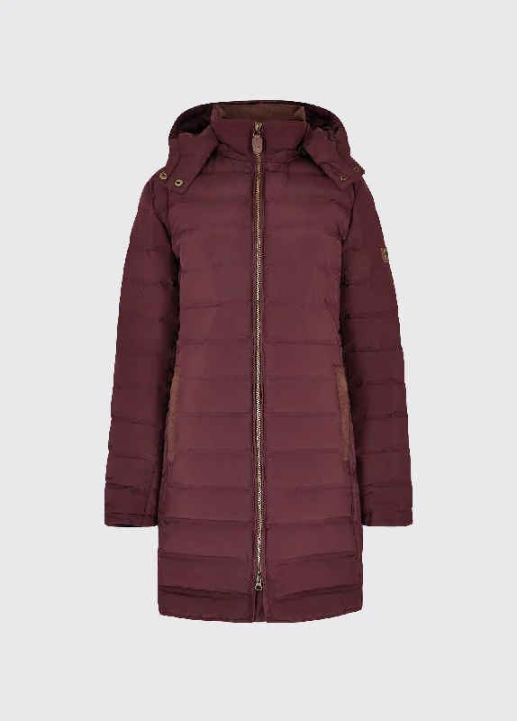 Women’s casual jackets for everyday wear -Ballybrophy Quilted Jacket - Currant