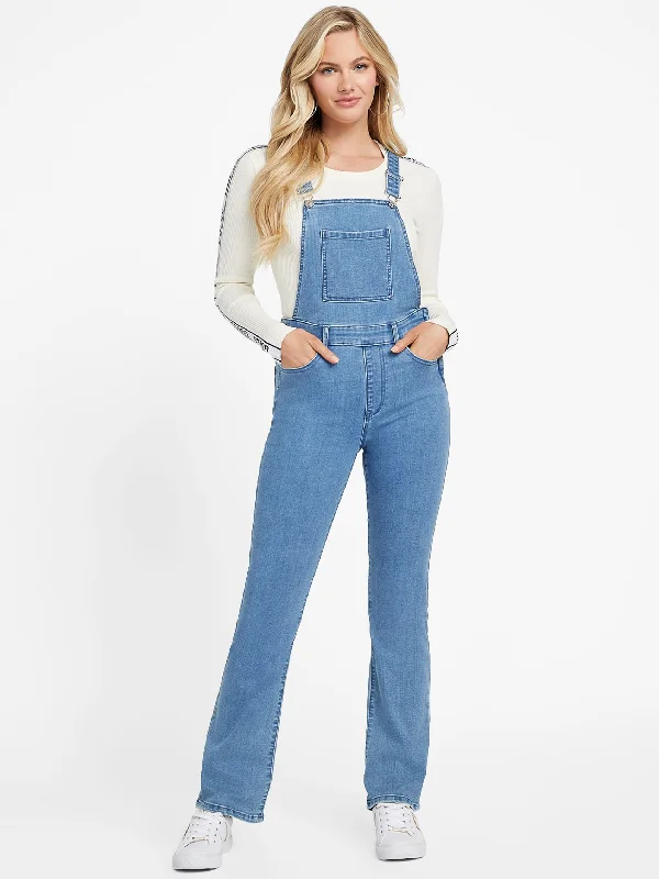 Women’s peplum dresses for flattering waistline -Women’s paperbag waist trousers for casual elegance -Eco Penelope Bootcut Overalls