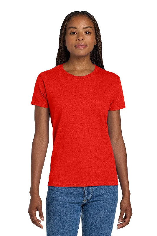 Women’s sporty tops for athletic style -Gildan Womens Ultra Short Sleeve Crewneck T-Shirt - Red