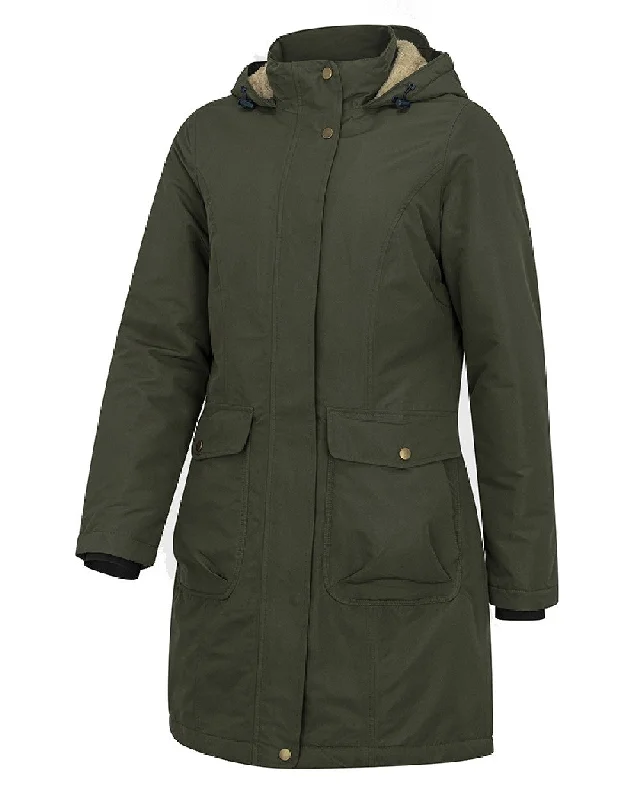 Women’s wrap coats for flattering fit -Hoggs of Fife Womens Walker Long Coat