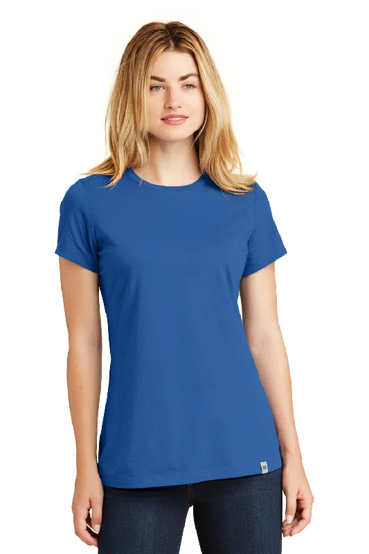 Women’s bell sleeve tops for dramatic look -New Era Womens Heritage Short Sleeve Crewneck T-Shirt - Royal Blue - Closeout