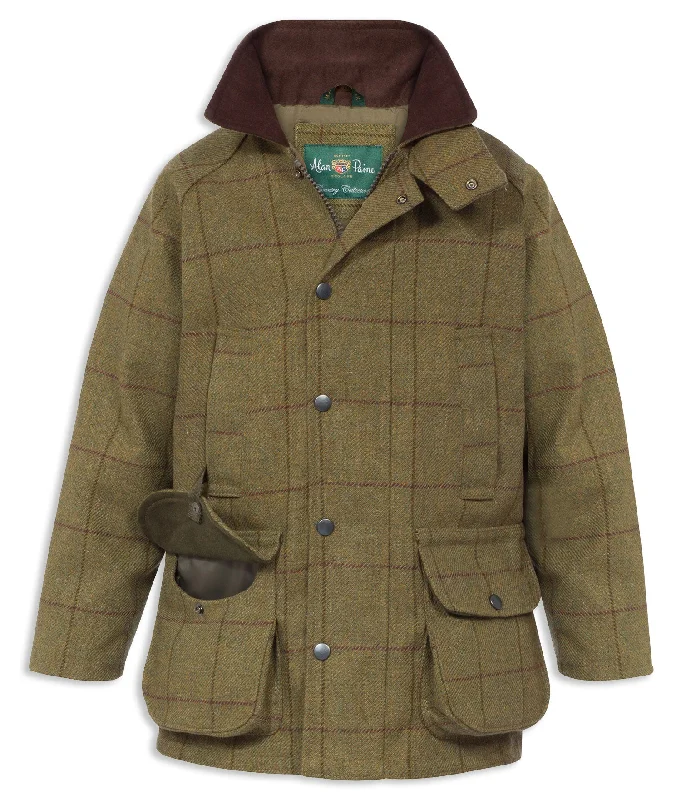 Women’s plaid wool jackets for autumn style -Alan Paine Rutland Kids Coat