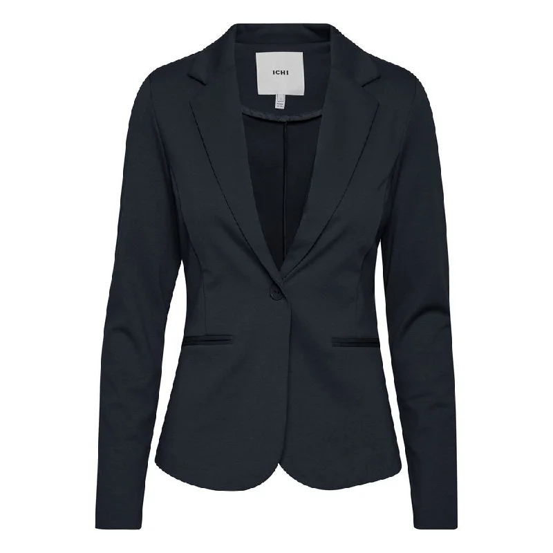 Women’s leather jackets for edgy style -ICHI  Polyester Suits & Women's Blazer