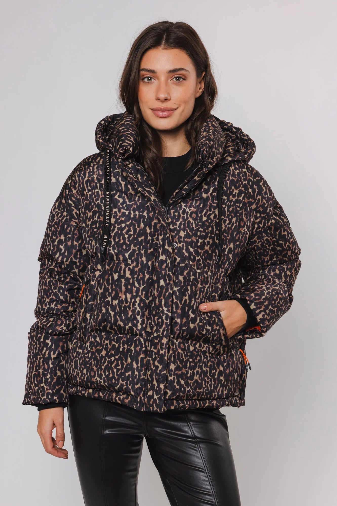 Women’s parka jackets for outdoor activities -Sunn Jacket Natural Leopard