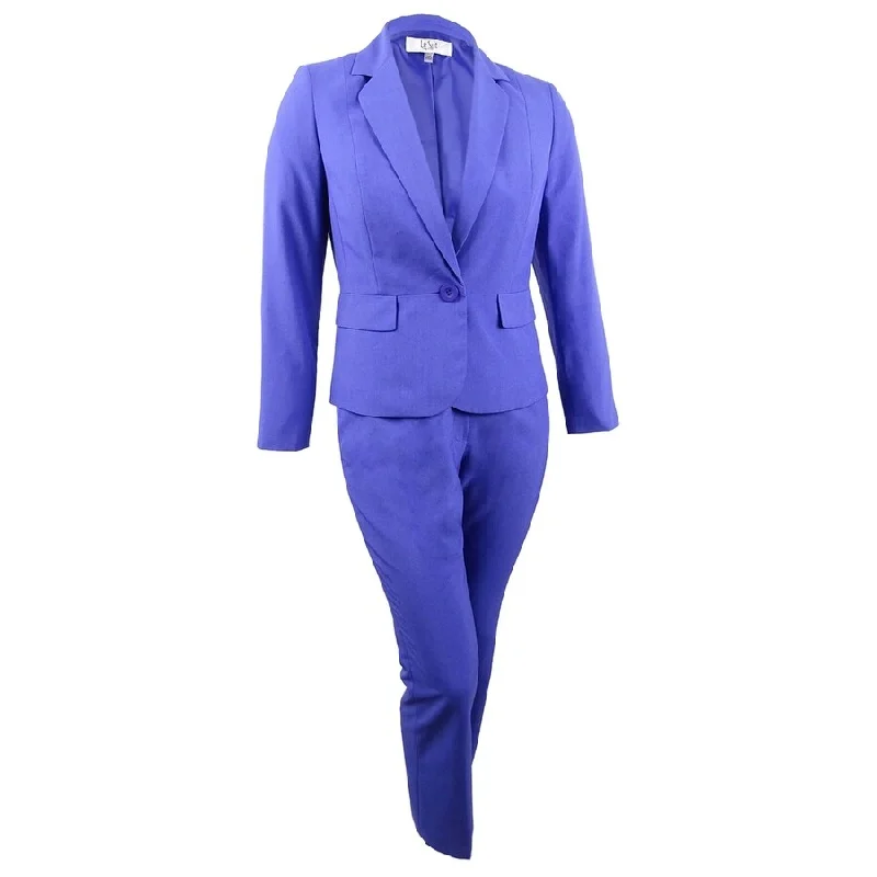 Women’s velvet jackets for luxurious touch -Le Suit Women's One-Button Pantsuit