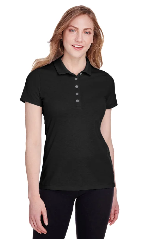 Women’s fitted shirts for tailored look -Puma Womens Fusion Performance Moisture Wicking Short Sleeve Polo Shirt - Black